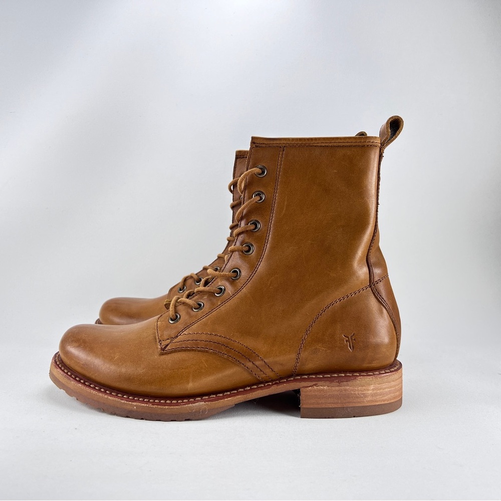 NEW Frye Veronica Lace Up Combat Boots - Picture 5 of 14
